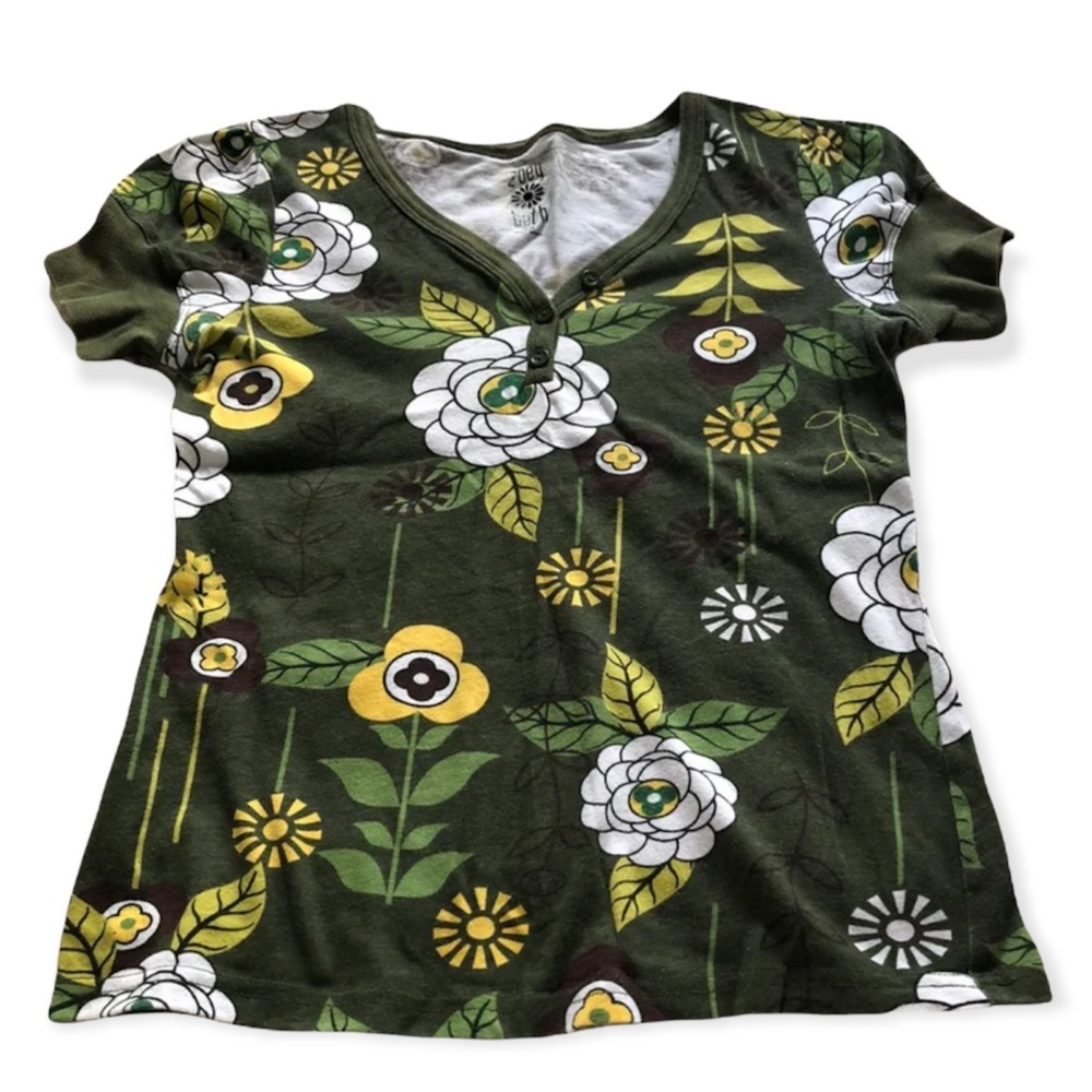 Zoey‎ Beth Shirt Women’s Size Small Green Pull Over